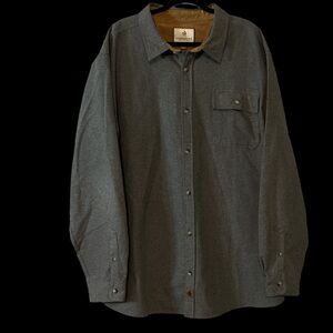 Legendary Whitetails Gray Button-Up Shirt XXL NWT